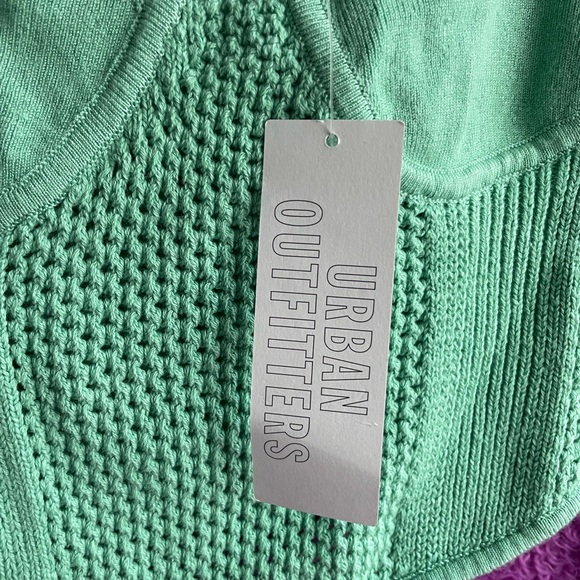 Urban Outfitters Sweaters - Urban Outfitters Light Green V-Neck Sweater